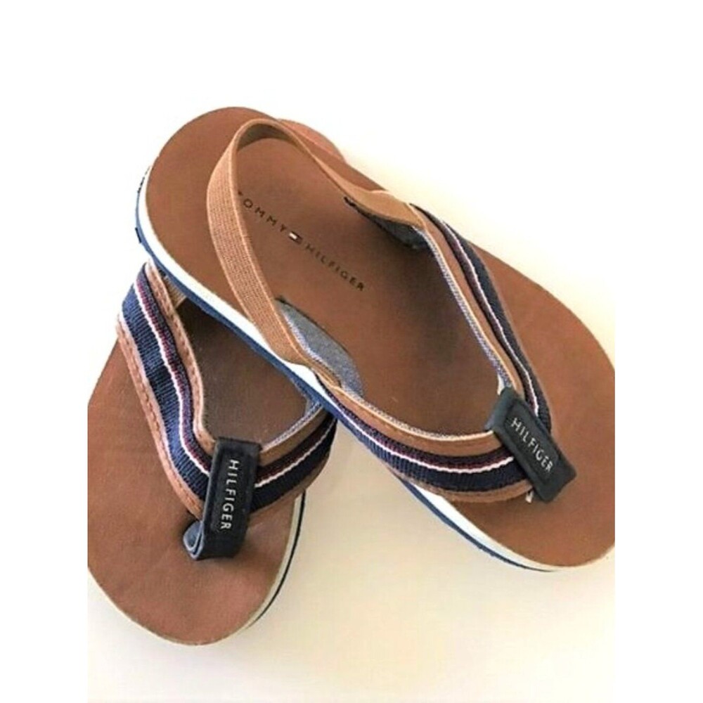 Tommy Hilfiger Toddler Boys Lil Danny Flip Flops Size 7/8